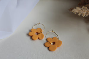 Funky Flower Hoops