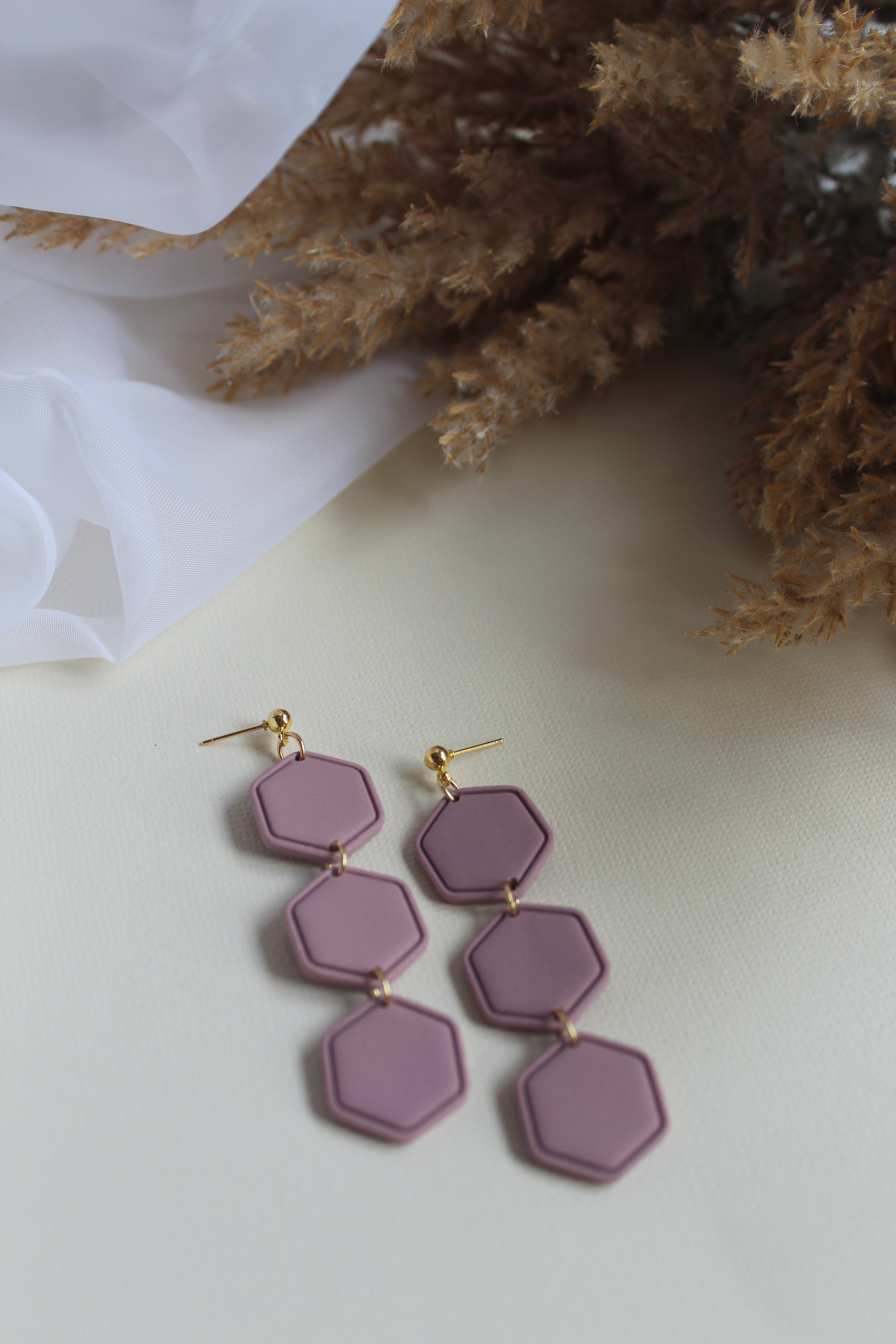 Stacked Hexagon Dangles