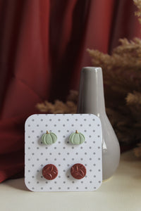 Mint Pumpkin Stud Pack