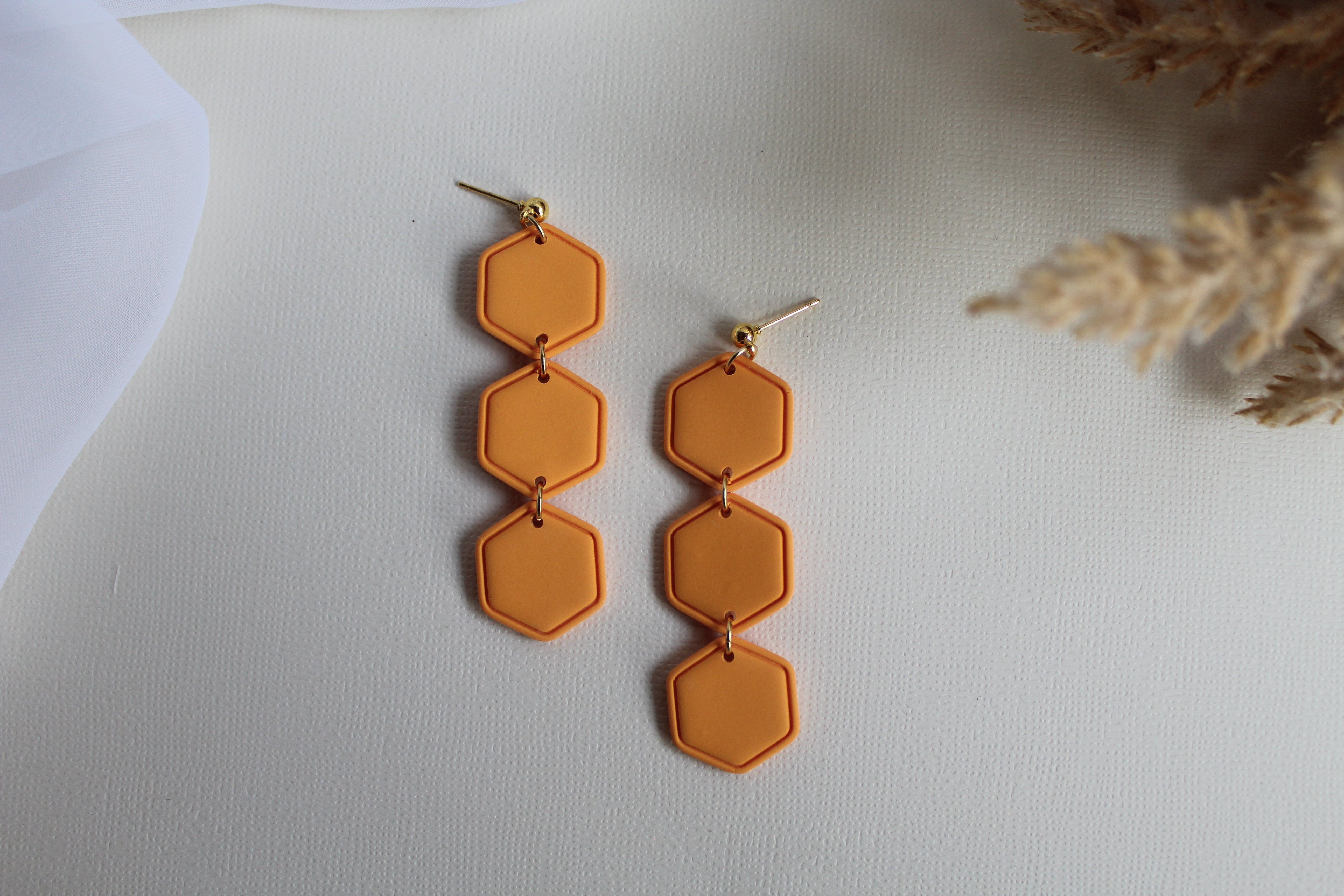 Stacked Hexagon Dangles