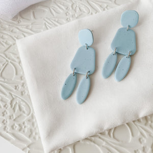 Light Blue Speckled Dangles