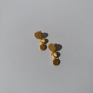 Hammered Gold Mini Dangles