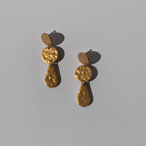 Hammered Gold Dangles