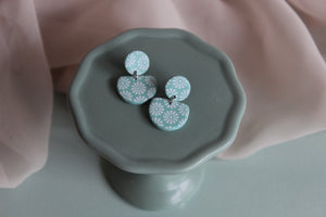 Flower Print Mini Dangles