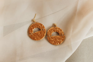 Hammered Gold Mini Dangles