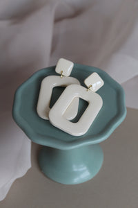 Retro Ivory Dangles