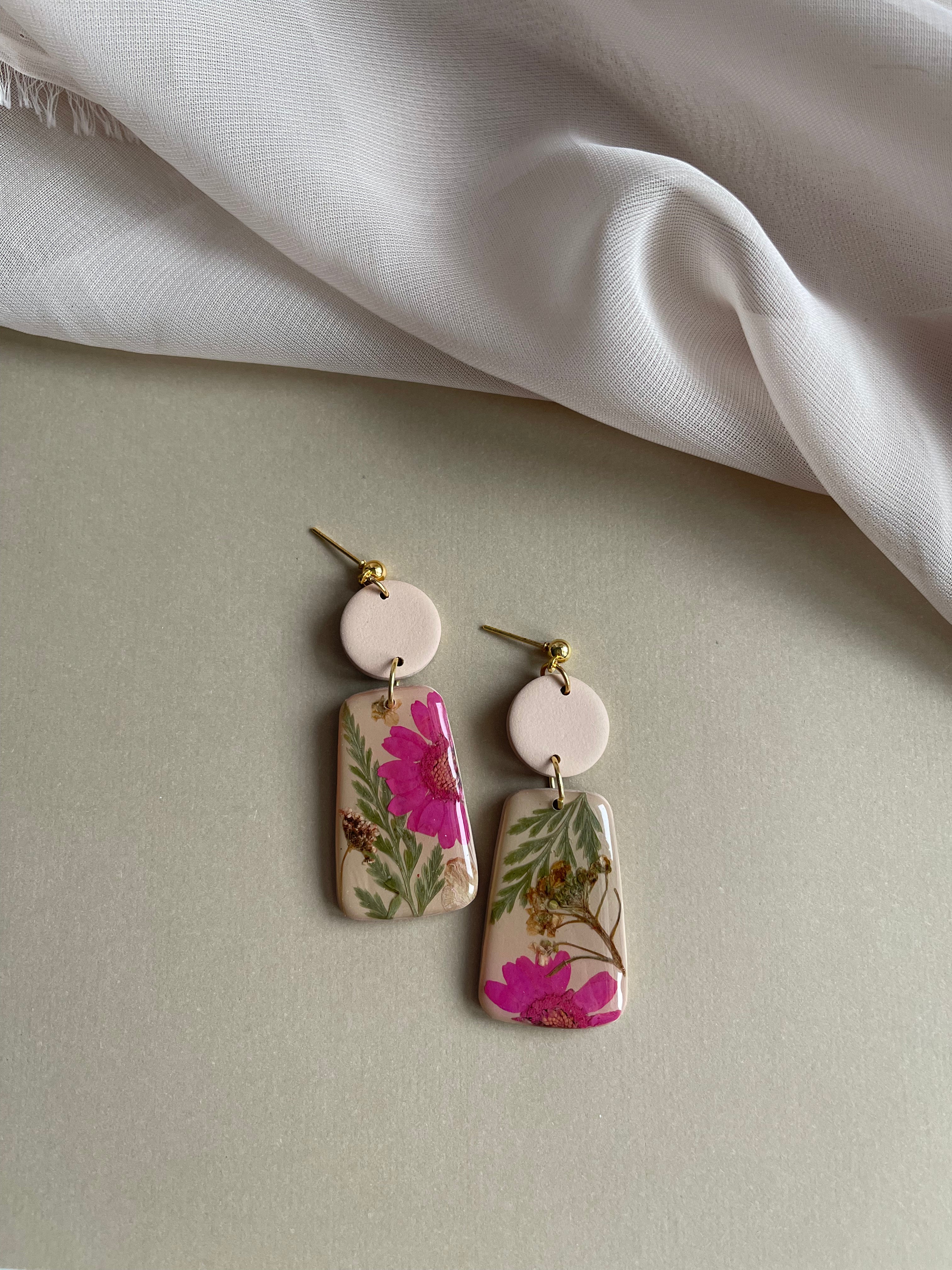 Pressed Flower Dangles