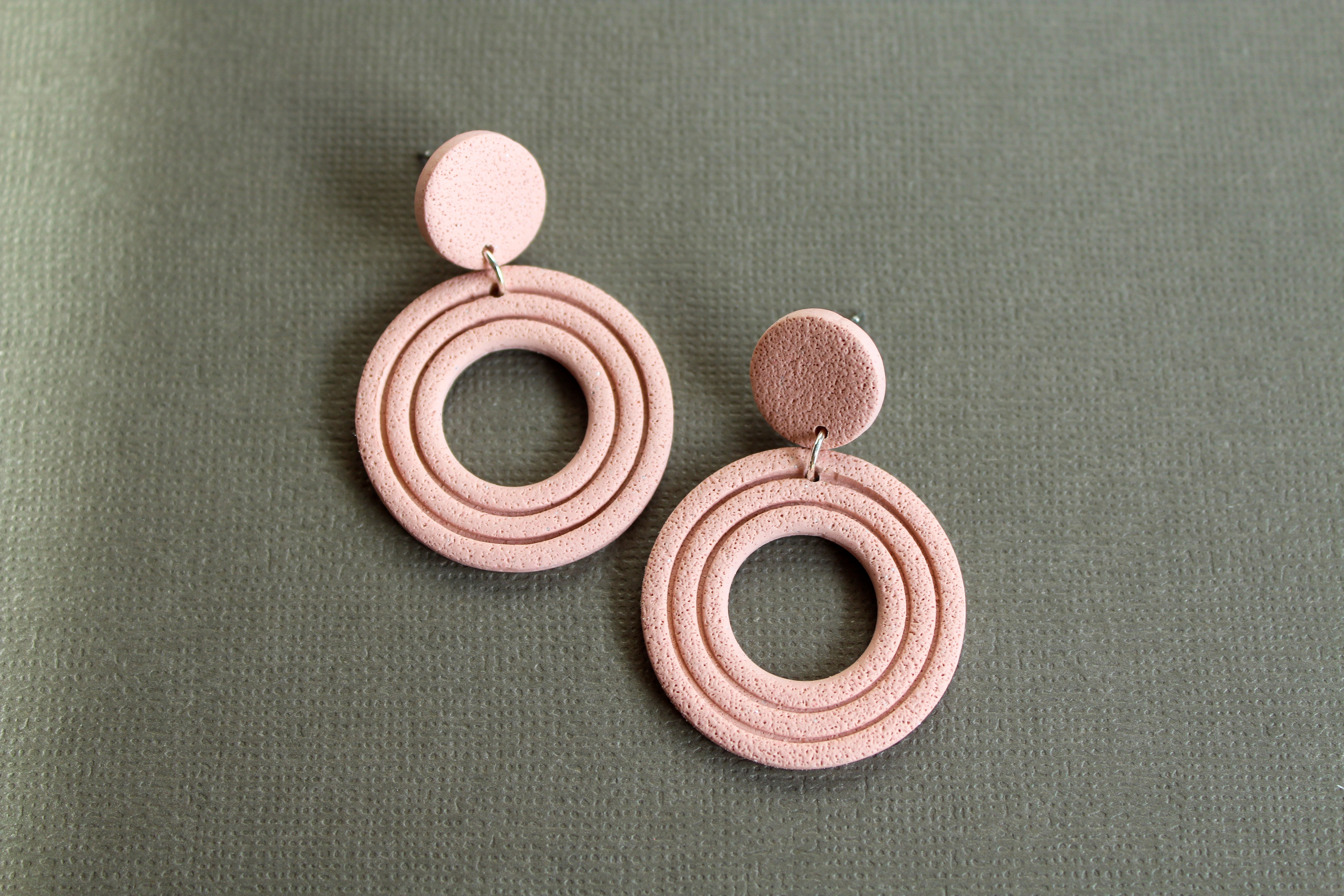 Pink Everyday Circle Dangles