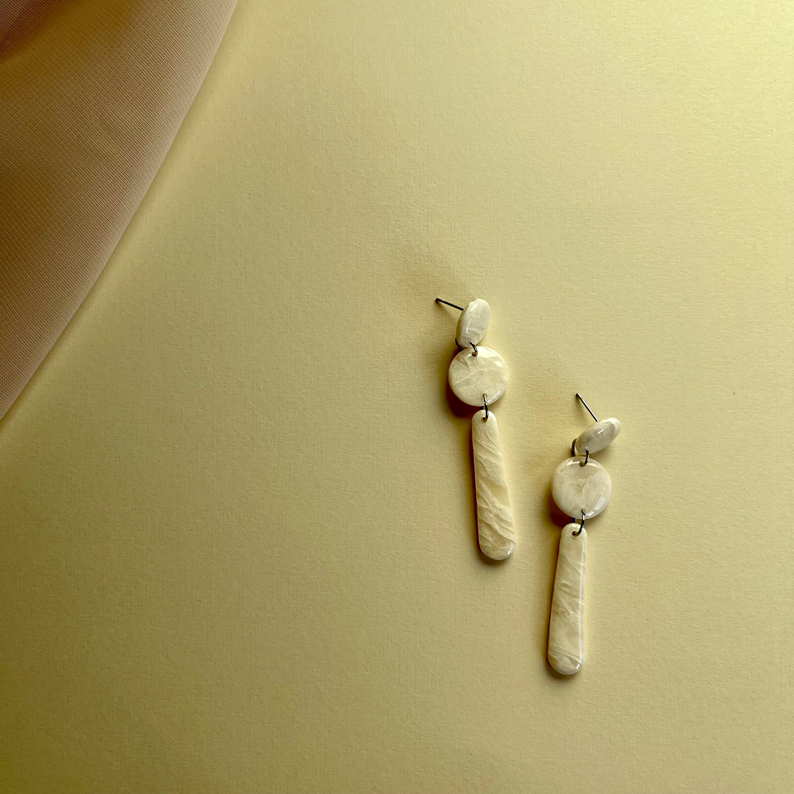 Ivory Translucent Dangles