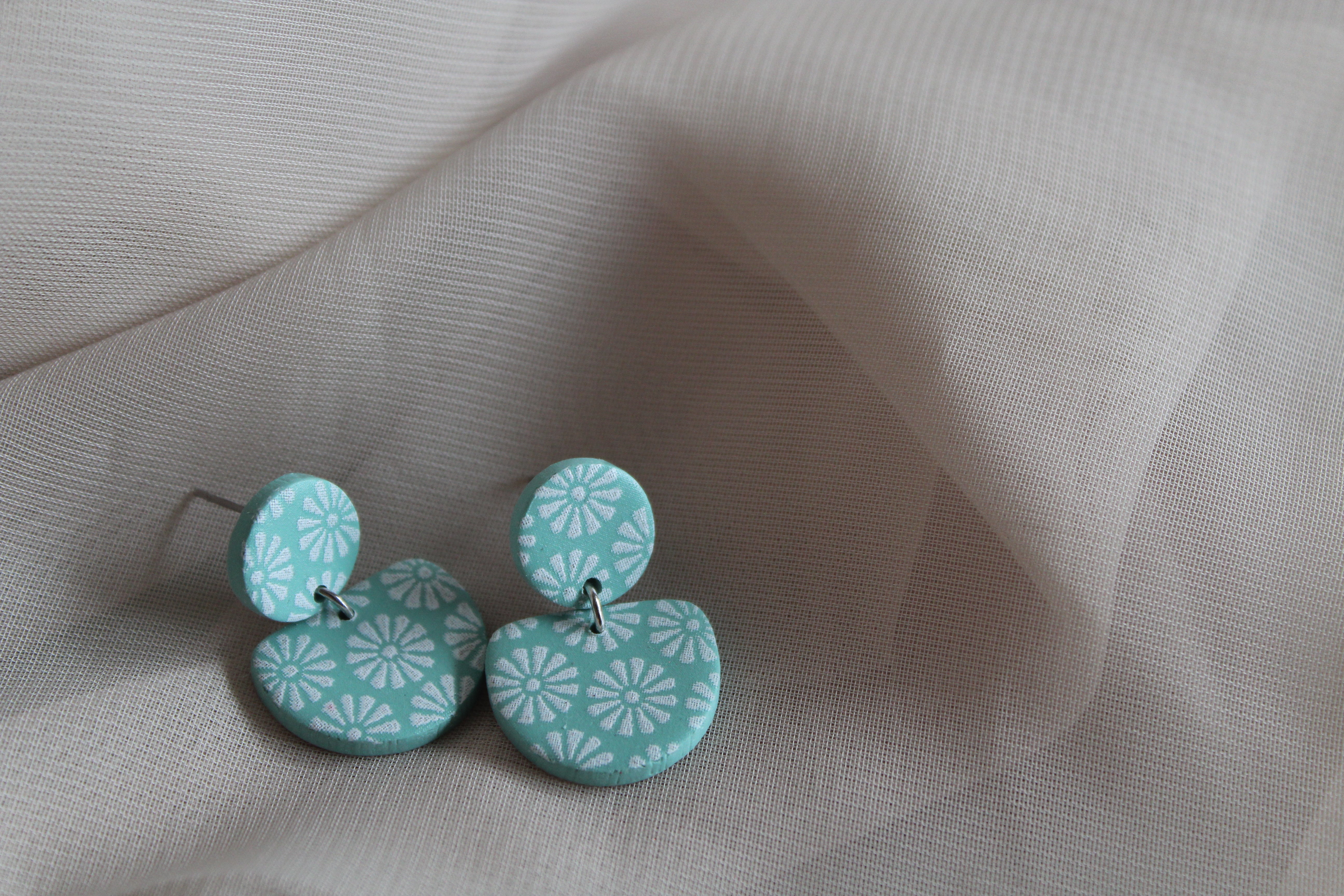 Flower Print Mini Dangles