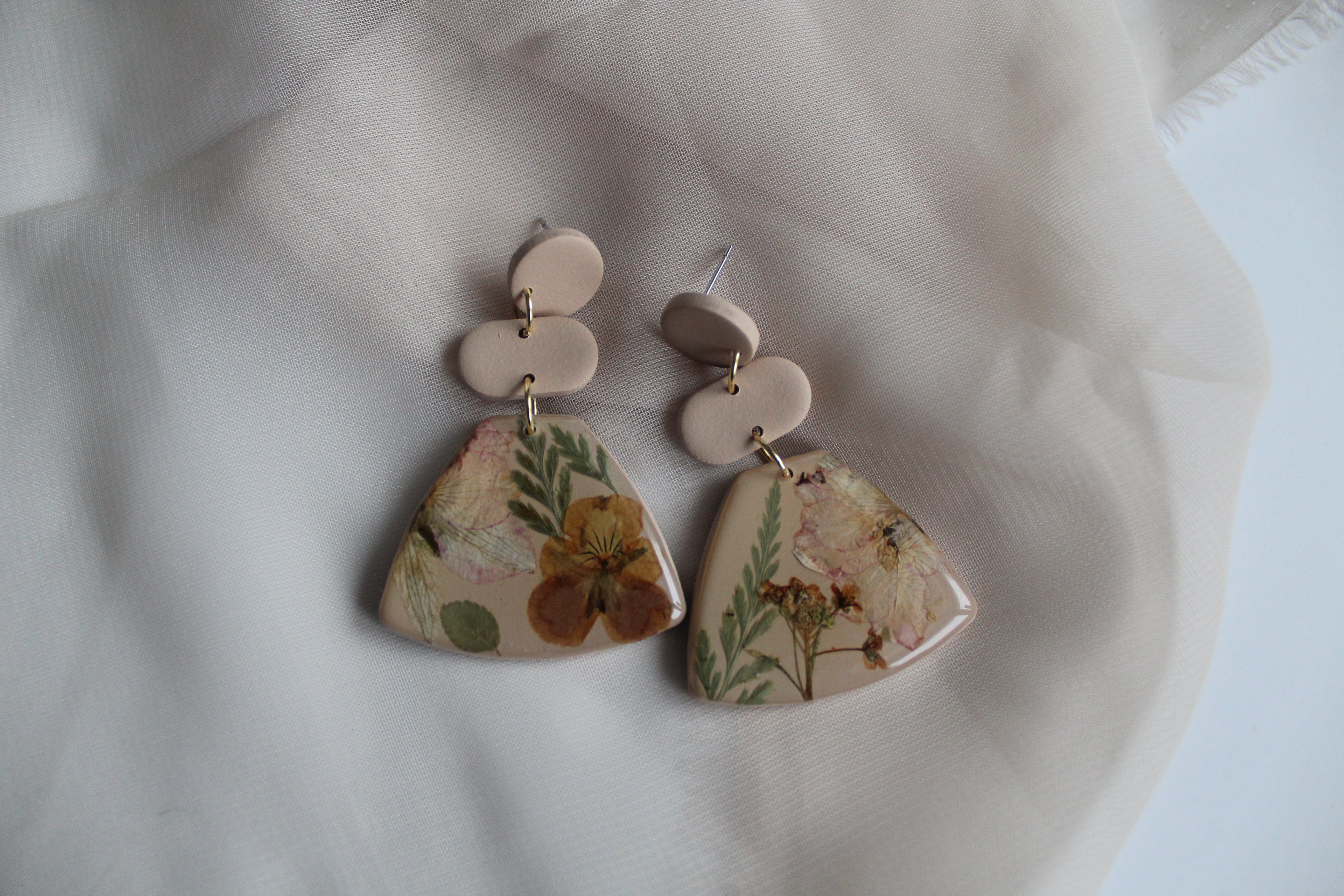 Pressed Flower Dangles